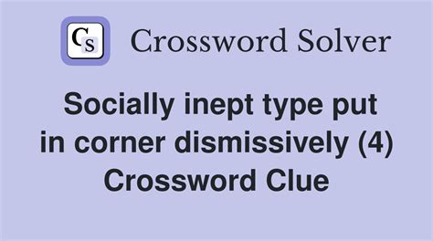 crossword clue inept